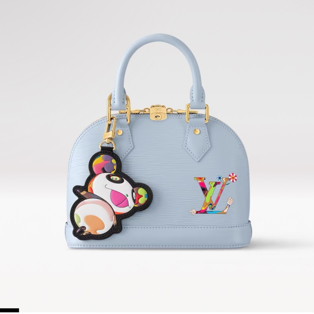 Louis Vuitton Murakami 20th Anniversary Alma BB washed Blue